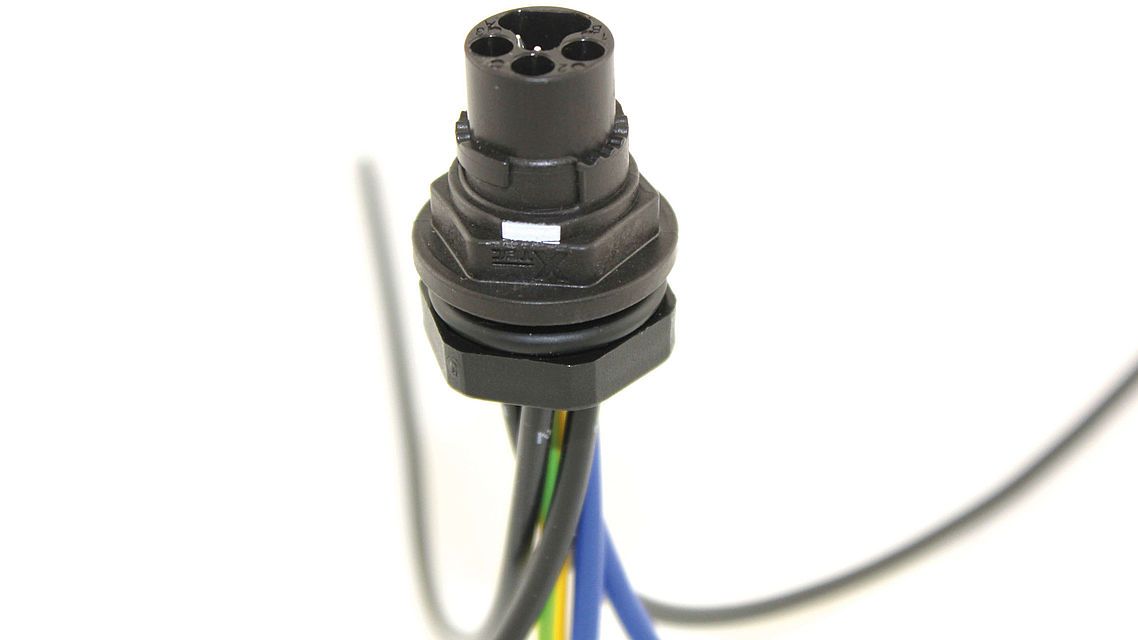 Rundsteckverbinder von LQ Group Rundstecker Buchse mit konfektionierten Litzen