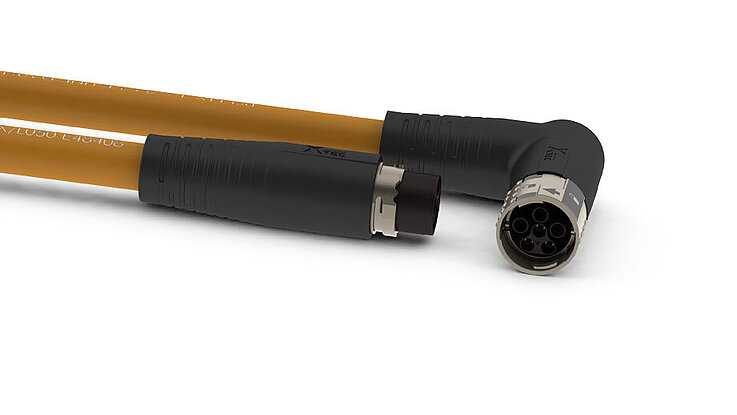 W-TEC Leistungskabel geschirmt, gerade und gewinkelt